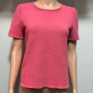 Pink Ribbed Women's Top